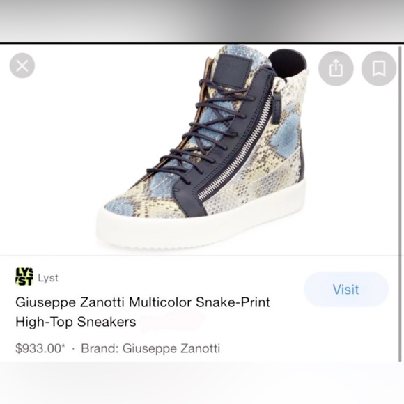 Giuseppe Zanotti Authentic high top sneakers - Picture 2 of 7